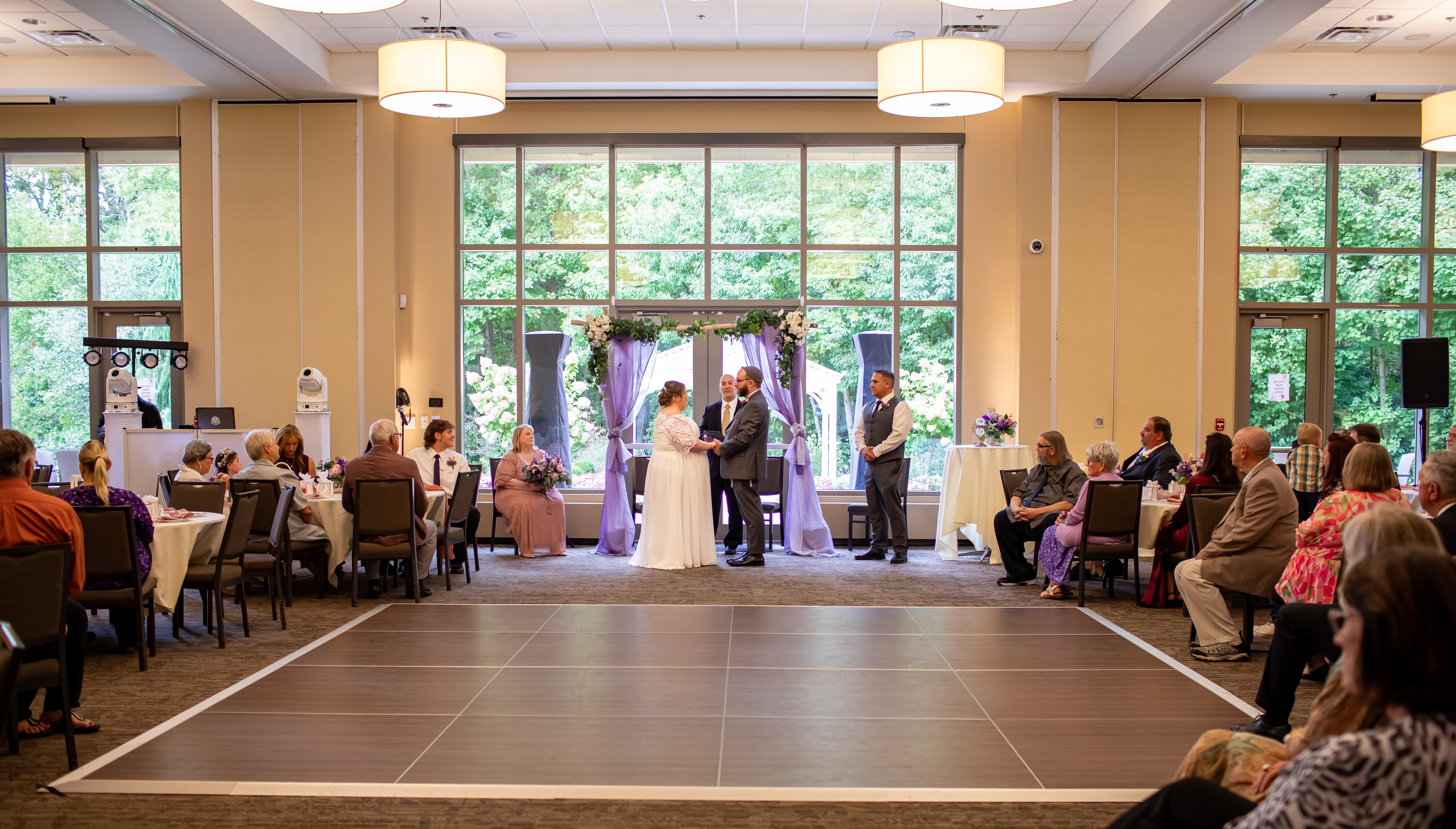 Image of the front of the Neeley Center building