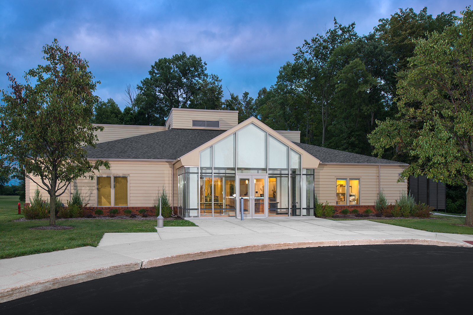 Image of the front of the Neeley Center